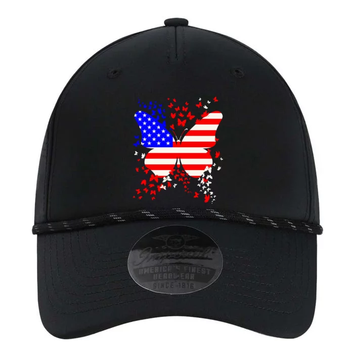 Butterfly Usa 4th July American Flag Patriotic Gift Performance The Dyno Cap