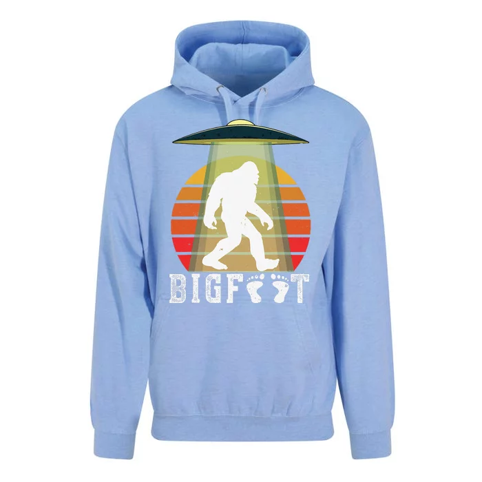 Bigfoot UFO Abduction Funny Sasquatch Halloween Design Idea Unisex Surf Hoodie