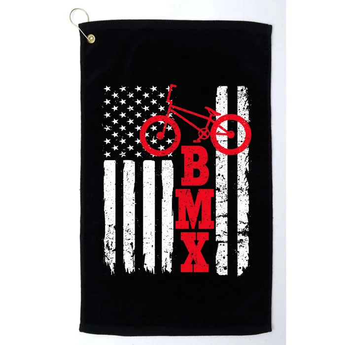 BMX: USA American Flag Sport Fan Bike Biking Platinum Collection Golf Towel