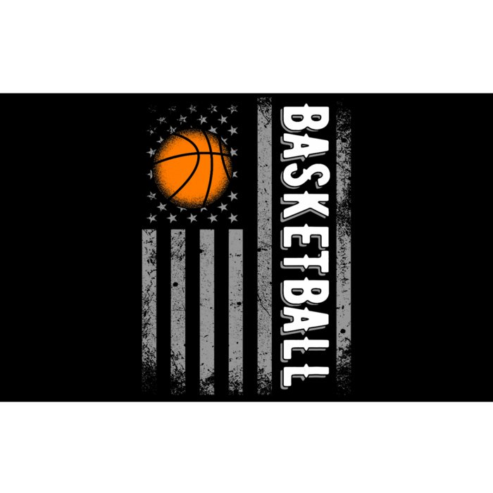 Basketball Usa American Flag Bball Lover Sports Player Bumper Sticker