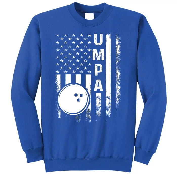 Bowling Umpa American Flag Vintage Christmas Xmas Gift Sweatshirt