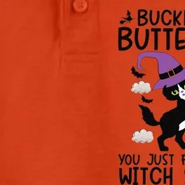 Buckle Up Buttercup You Just Flipped My Witch Switch Cat Hat Dry Zone Grid Performance Polo