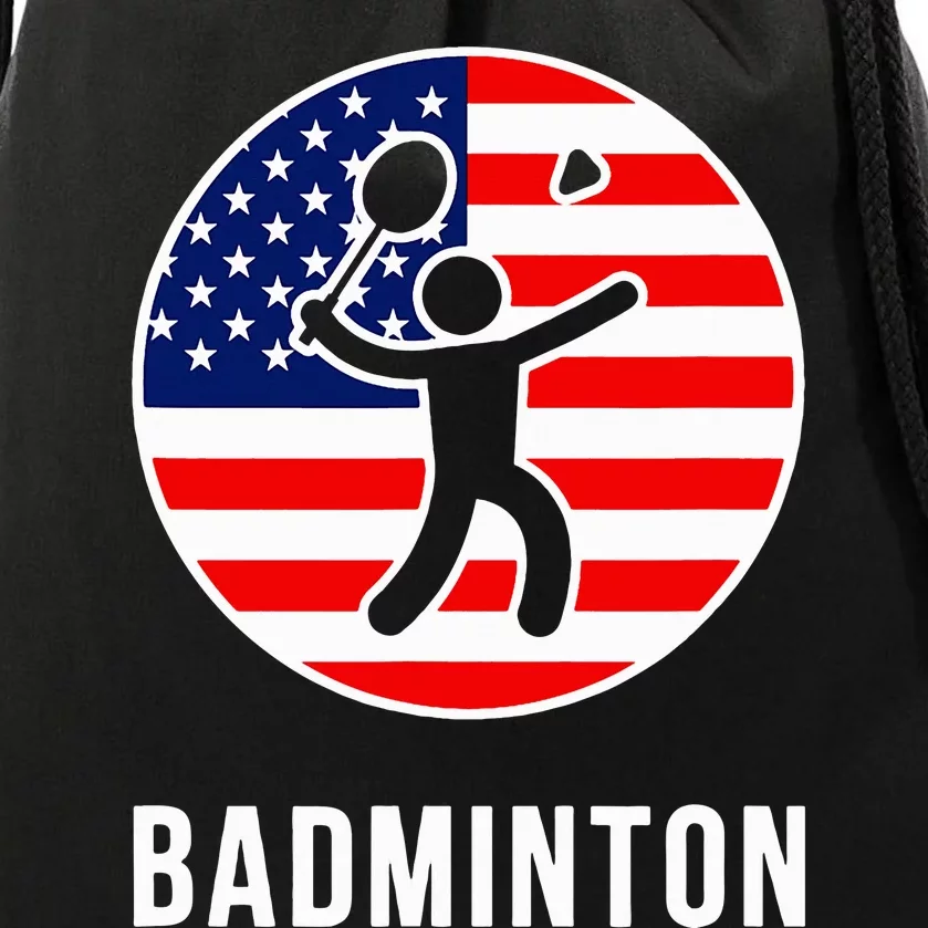 Badminton Usa Drawstring Bag