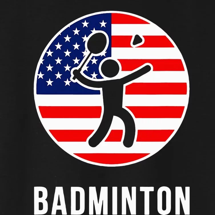 Badminton Usa Women's Crop Top Tee