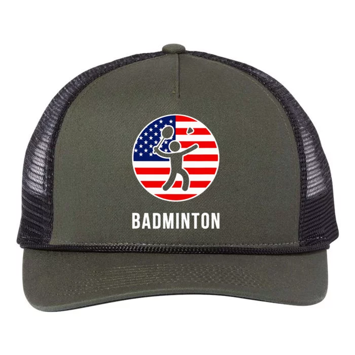 Badminton Usa Retro Rope Trucker Hat Cap