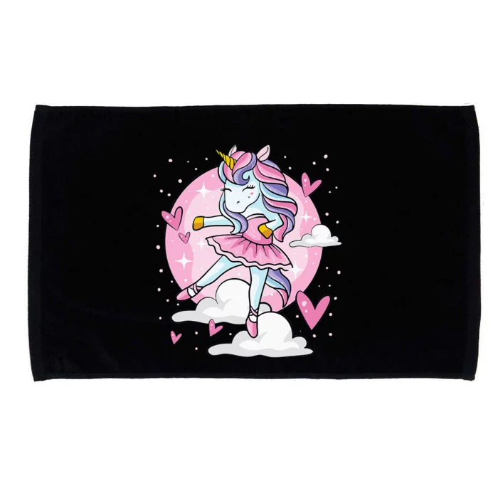 Ballet Unicorn Ballerina Cute Dance N Girl Microfiber Hand Towel