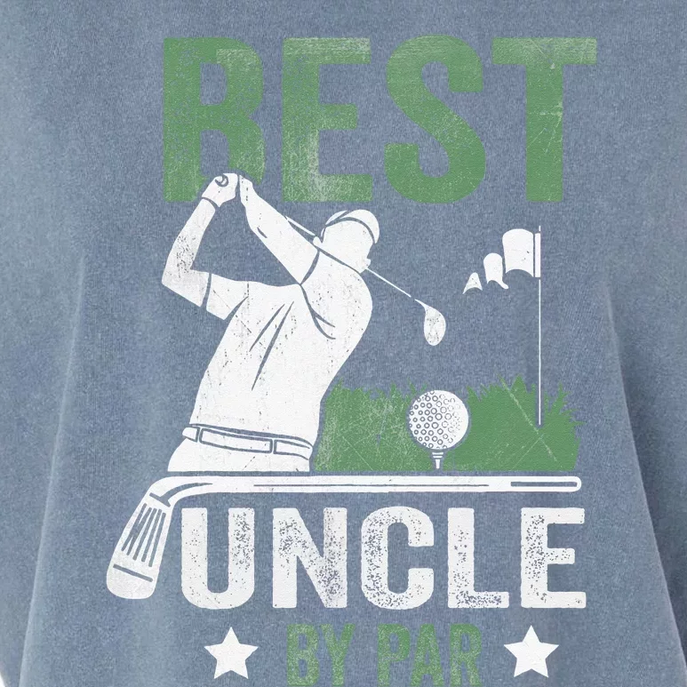 Best Uncle By Par Fathers Day Golf Gift Garment-Dyed Women's Muscle Tee