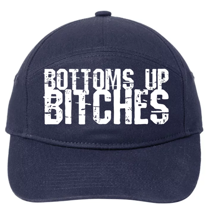 Bottoms Up Bitches St Patrick's Day Funny Ing Gift 7-Panel Snapback Hat