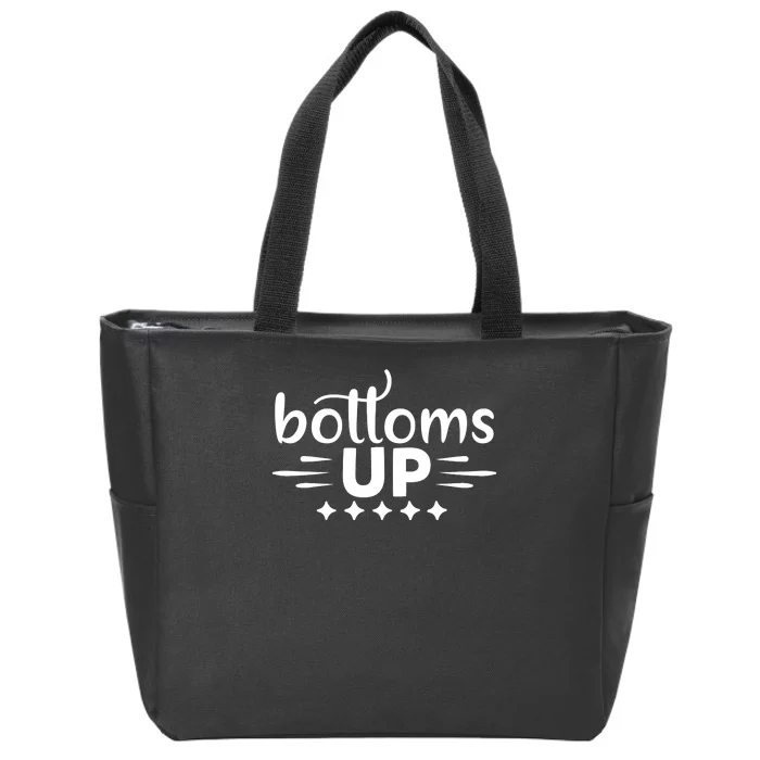 Bottoms Up Zip Tote Bag