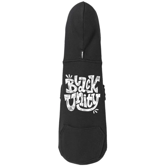 Black Unity Doggie 3-End Fleece Hoodie