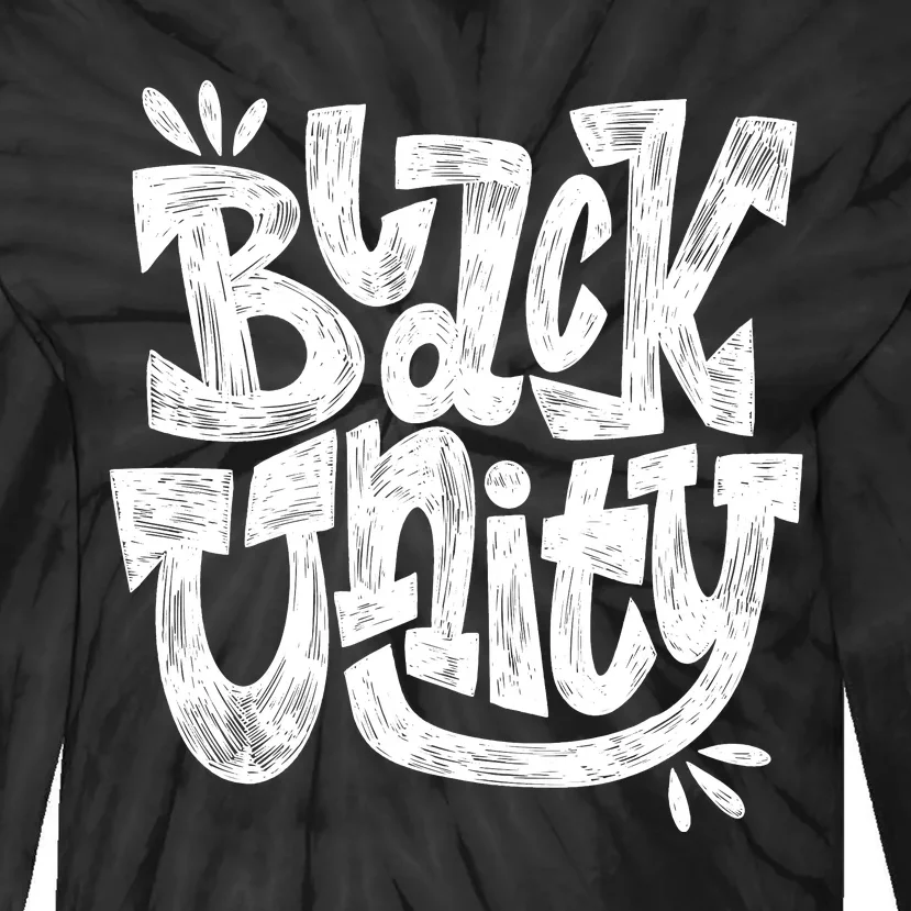 Black Unity Tie-Dye Long Sleeve Shirt