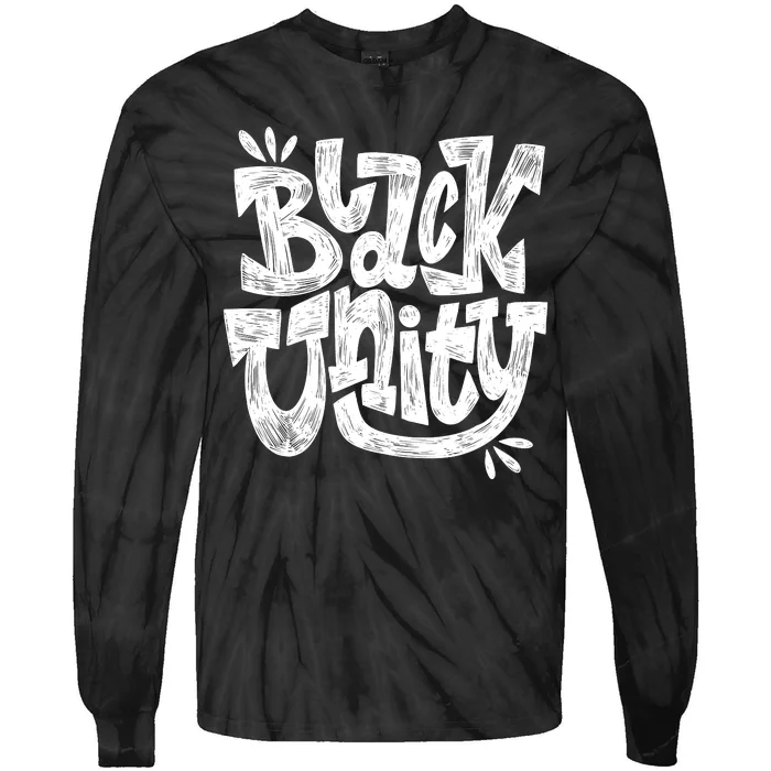 Black Unity Tie-Dye Long Sleeve Shirt