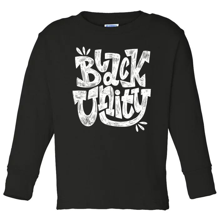 Black Unity Toddler Long Sleeve Shirt