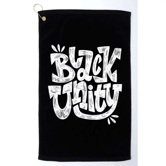 Black Unity Platinum Collection Golf Towel