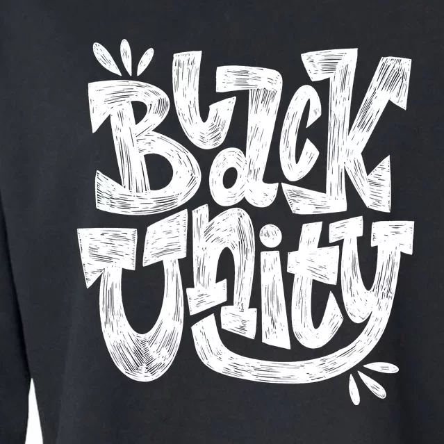 Black Unity Cropped Pullover Crew