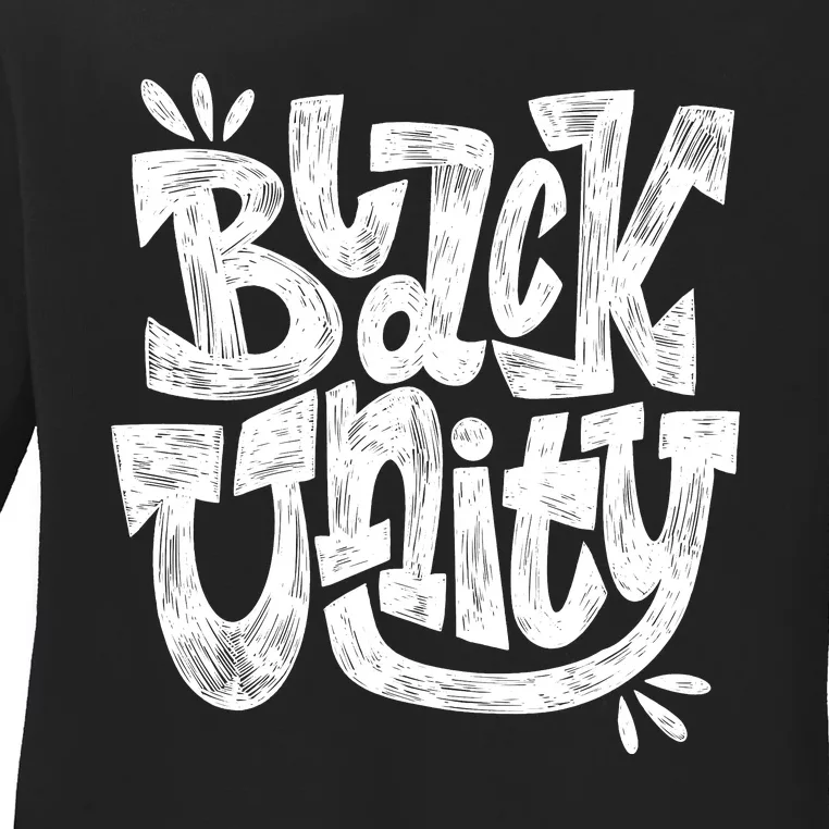 Black Unity Ladies Long Sleeve Shirt