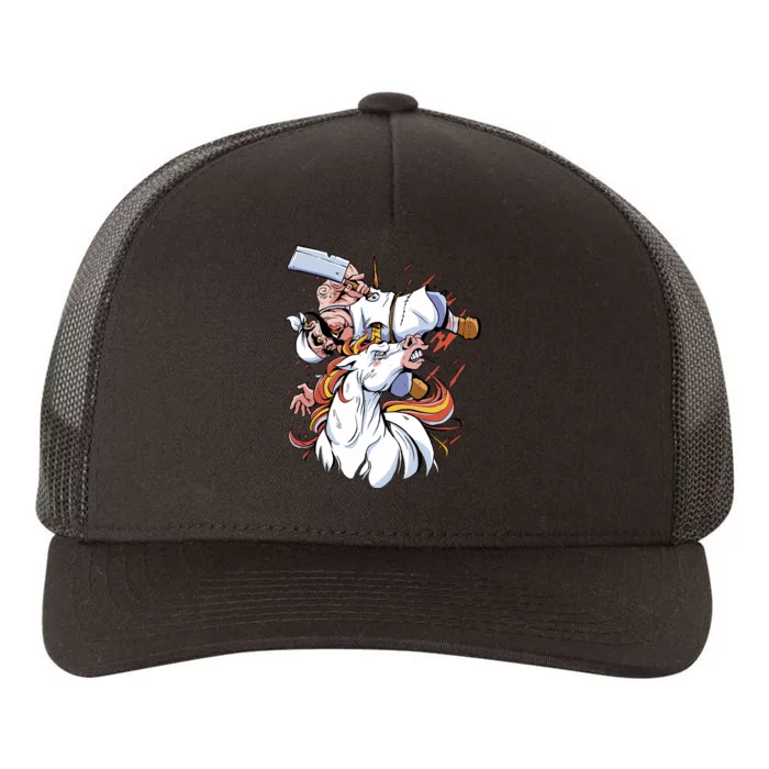 Butcher Unicorn Yupoong Adult 5-Panel Trucker Hat