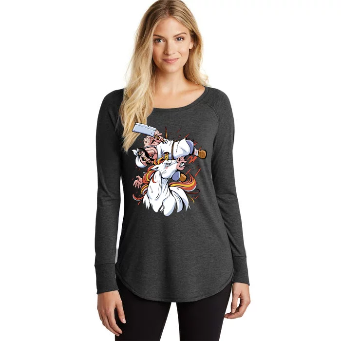 Butcher Unicorn Women's Perfect Tri Tunic Long Sleeve Shirt