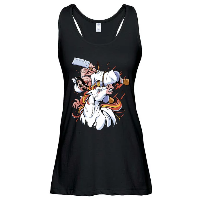 Butcher Unicorn Ladies Essential Flowy Tank