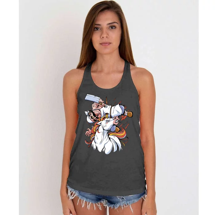 Butcher Unicorn Women's Knotted Racerback Tank