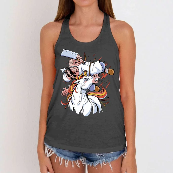 Butcher Unicorn Women's Knotted Racerback Tank