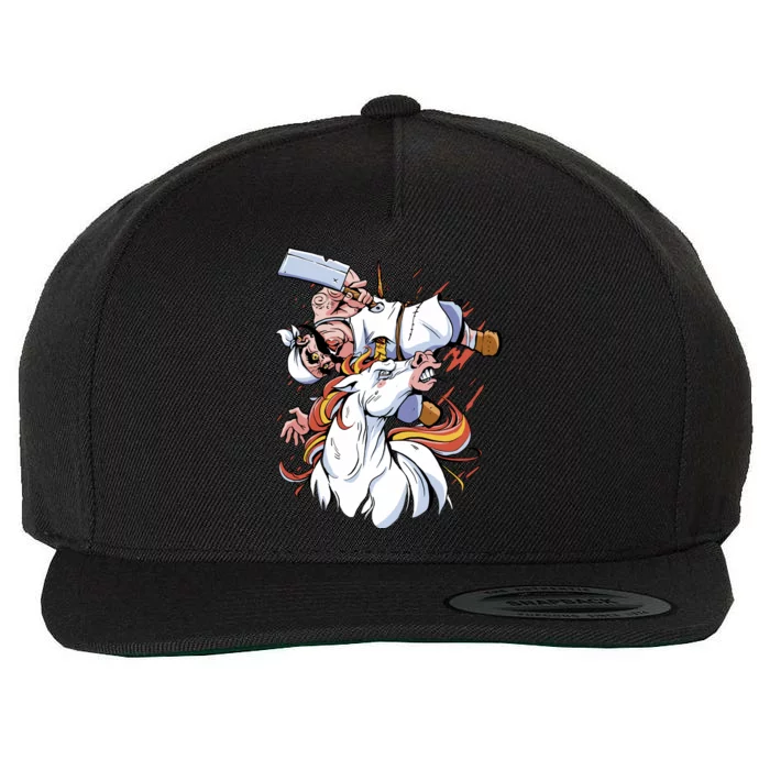 Butcher Unicorn Wool Snapback Cap