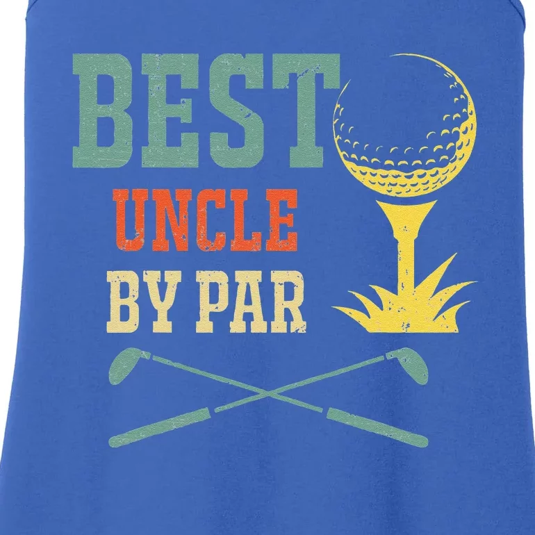 Best Uncle By Par Golf Matching Family Ladies Essential Tank