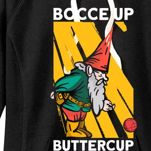 Bocce Up Buttercup Bocce Ball Christmas Gift Women's Fleece Hoodie