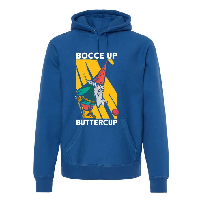 Bocce Up Buttercup Bocce Ball Christmas Gift Premium Hoodie