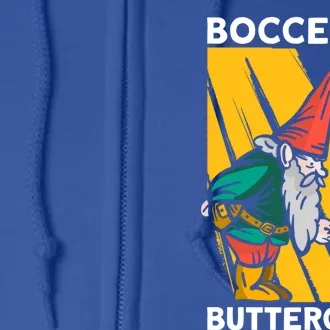 Bocce Up Buttercup Bocce Ball Christmas Gift Full Zip Hoodie