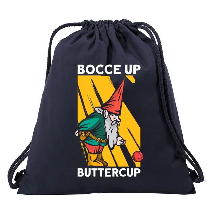 Bocce Up Buttercup Bocce Ball Christmas Gift Drawstring Bag