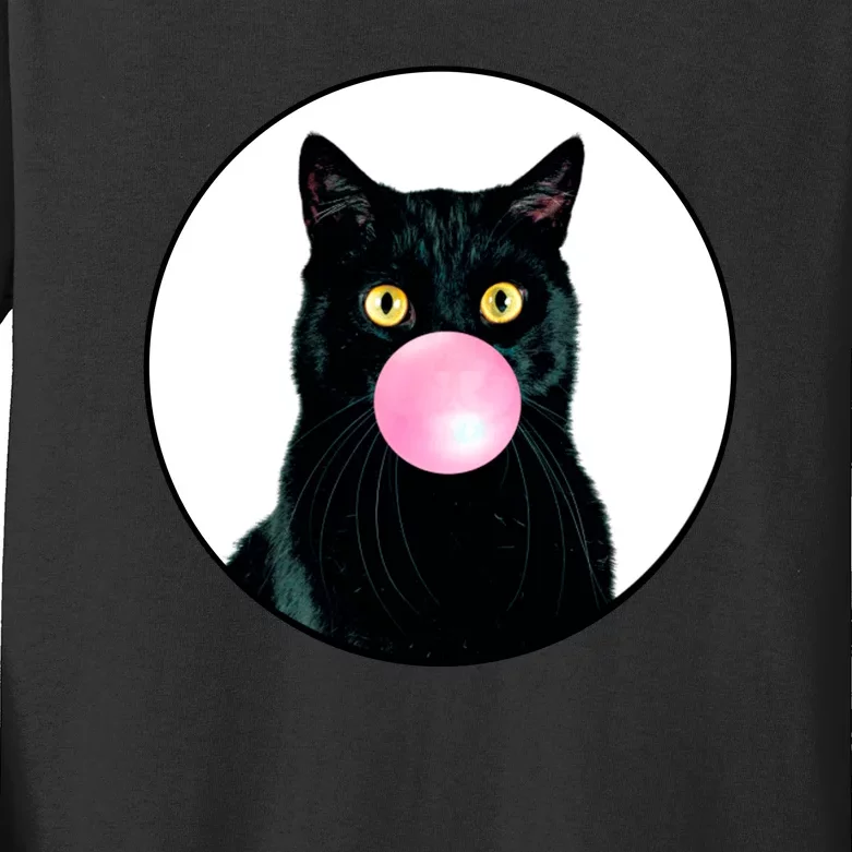 Bubble Cat Kids Long Sleeve Shirt