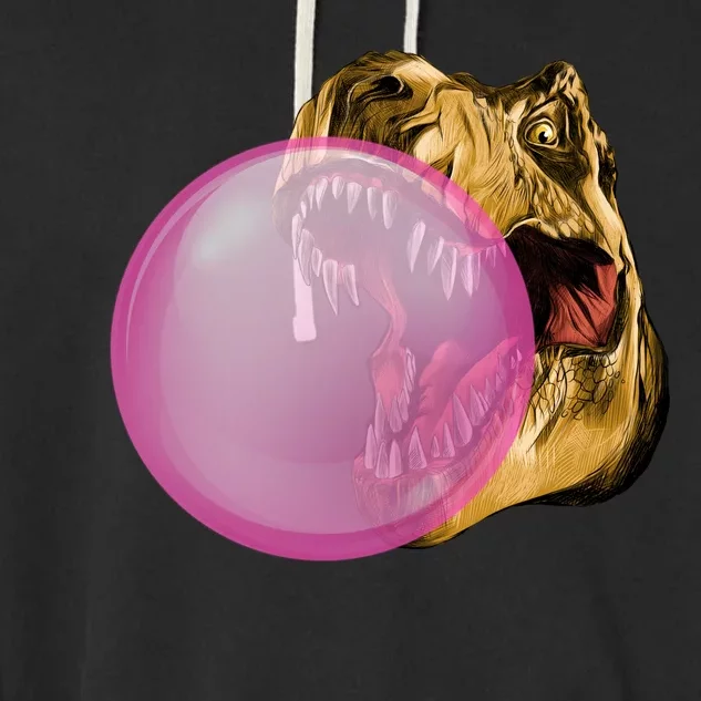 Bubble Gum T-Rex Garment-Dyed Fleece Hoodie