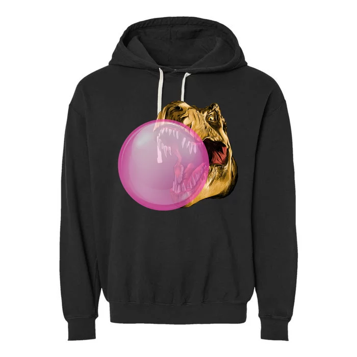 Bubble Gum T-Rex Garment-Dyed Fleece Hoodie