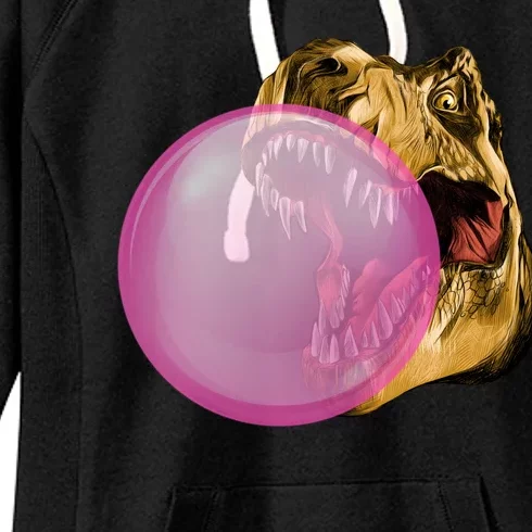 Bubble Gum T-Rex Women's Fleece Hoodie