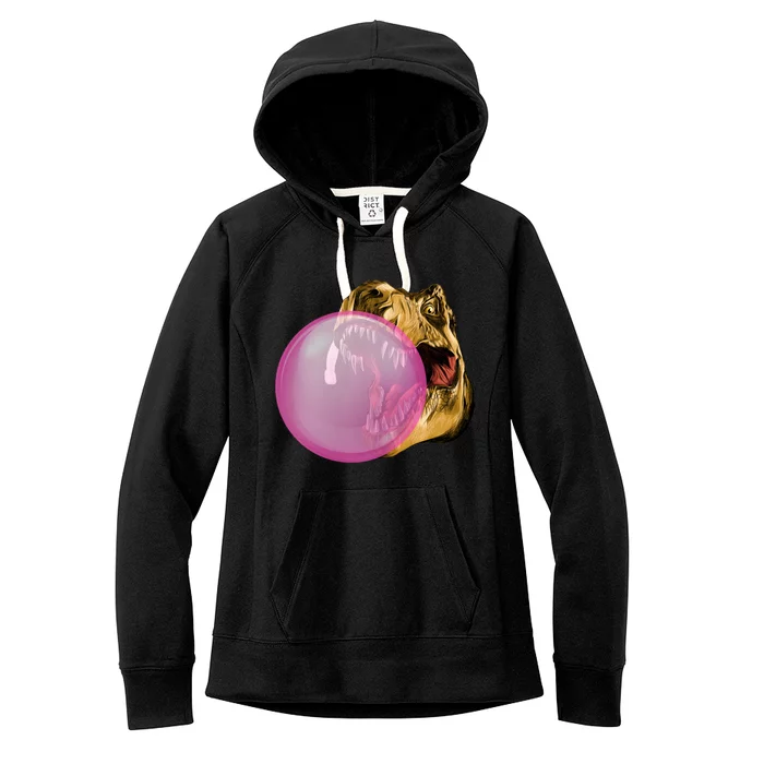 Bubble Gum T-Rex Women's Fleece Hoodie