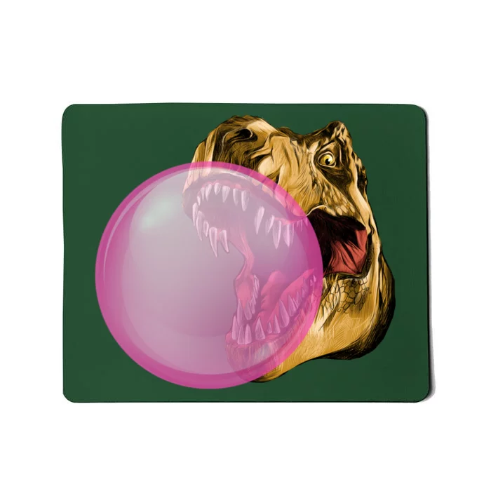 Bubble Gum T-Rex Mousepad