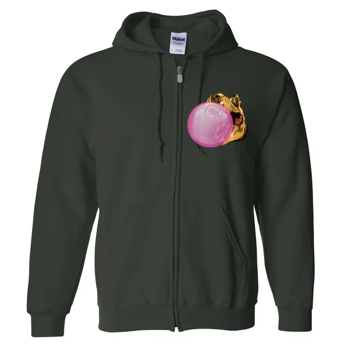 Bubble Gum T-Rex Full Zip Hoodie