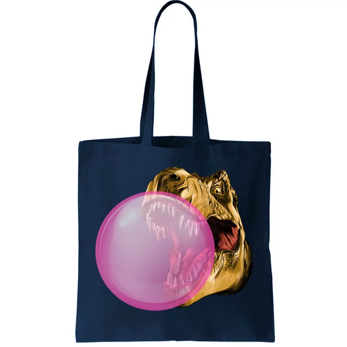 Bubble Gum T-Rex Tote Bag