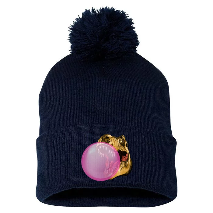 Bubble Gum T-Rex Pom Pom 12in Knit Beanie