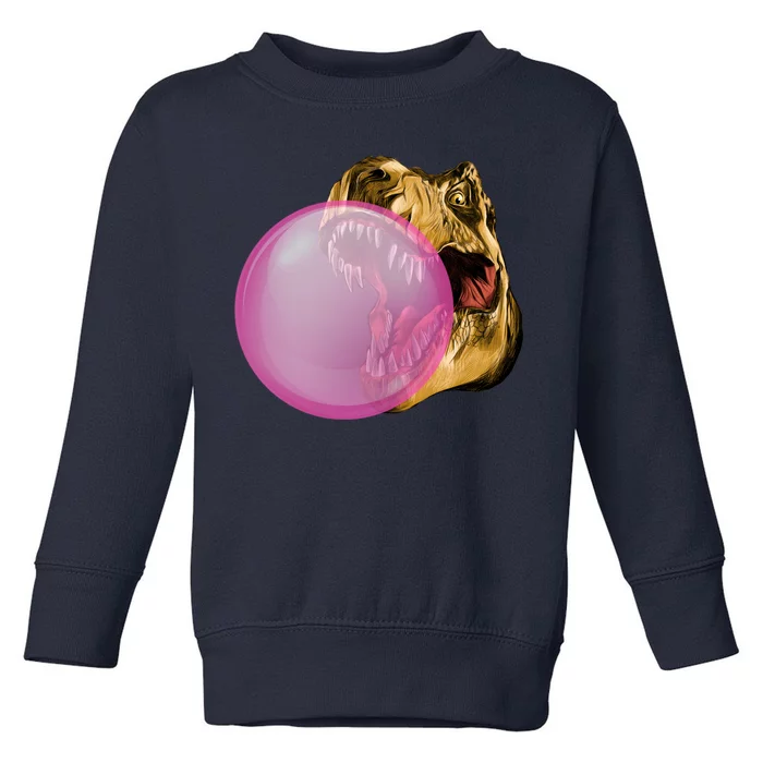 Bubble Gum T-Rex Toddler Sweatshirt