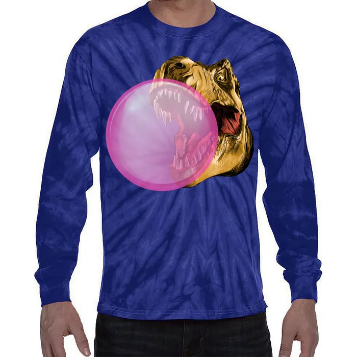 Bubble Gum T-Rex Tie-Dye Long Sleeve Shirt