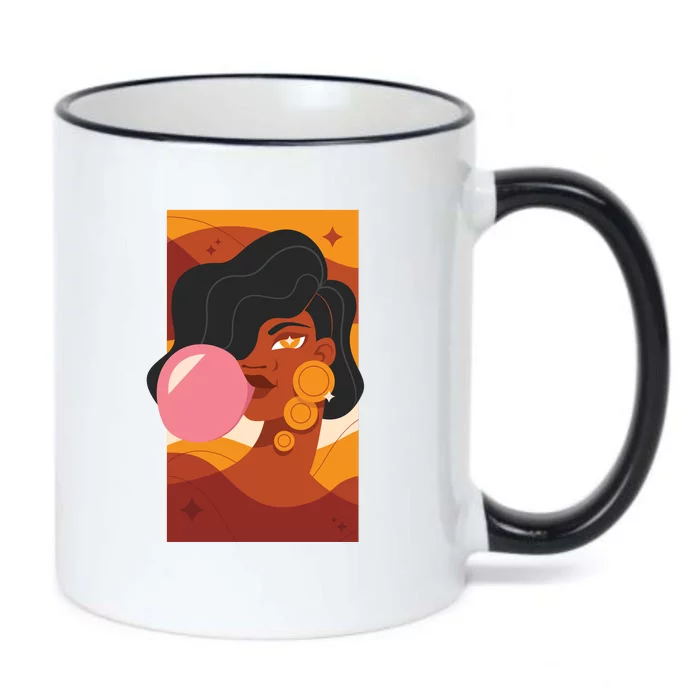 Bubblegum Girl Black Color Changing Mug