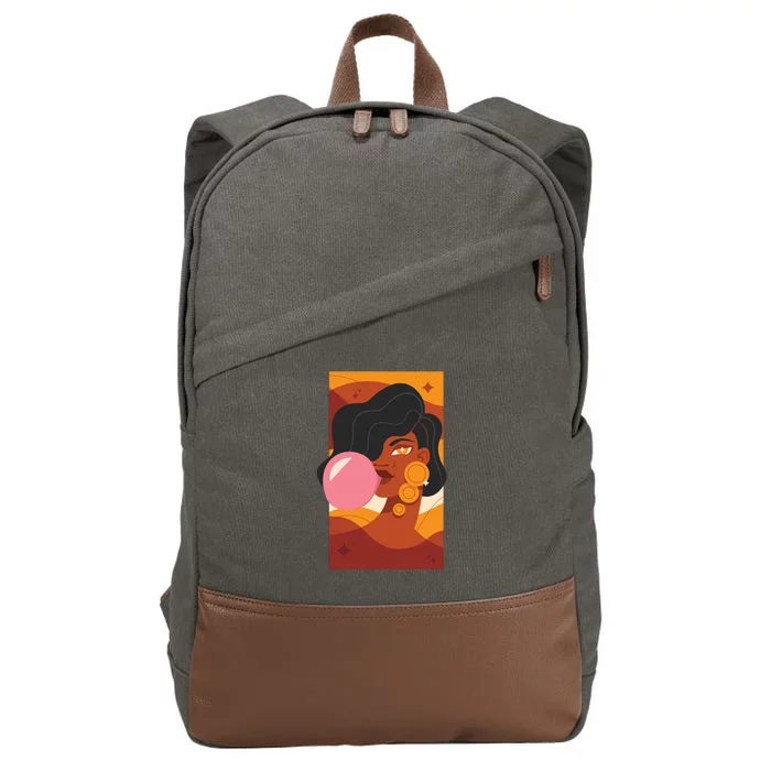 Bubblegum Girl Cotton Canvas Backpack