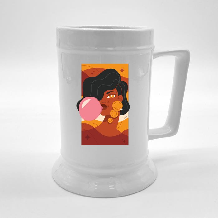 Bubblegum Girl Front & Back Beer Stein