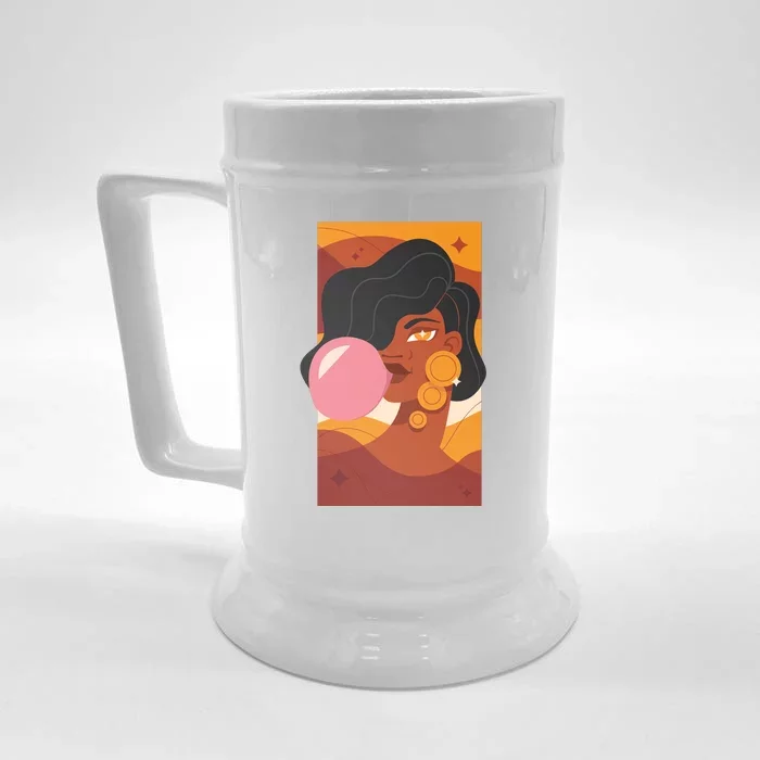 Bubblegum Girl Front & Back Beer Stein