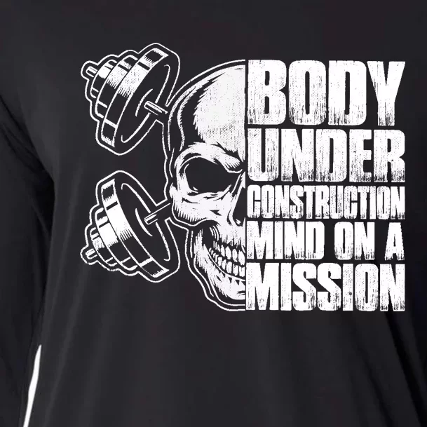 Body Under Construction Mind On A Mission Fitness Lovers Cooling Performance Long Sleeve Crew