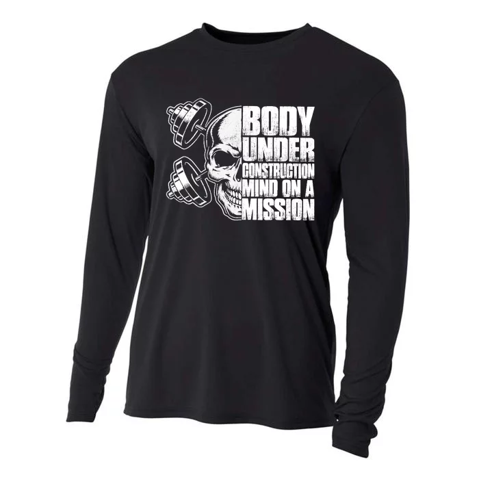 Body Under Construction Mind On A Mission Fitness Lovers Cooling Performance Long Sleeve Crew