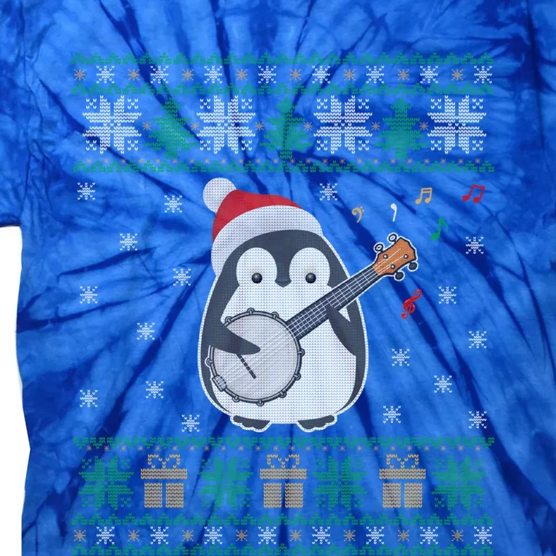 Banjo Ugly Christmas Sweater Penguin Xmas Family Matching Cute Gift Tie-Dye T-Shirt