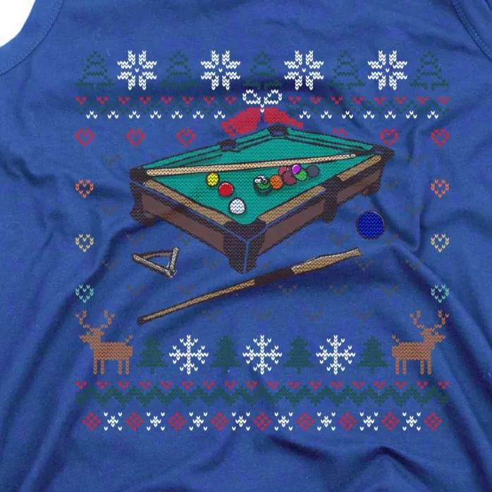 Billiards Ugly Christmas Sweater Ball Sports Player Gift Tank Top